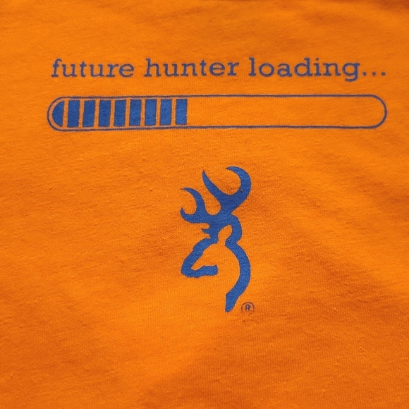 Browning orange short sleeved onesie/bodysuit - Picture 4 of 4